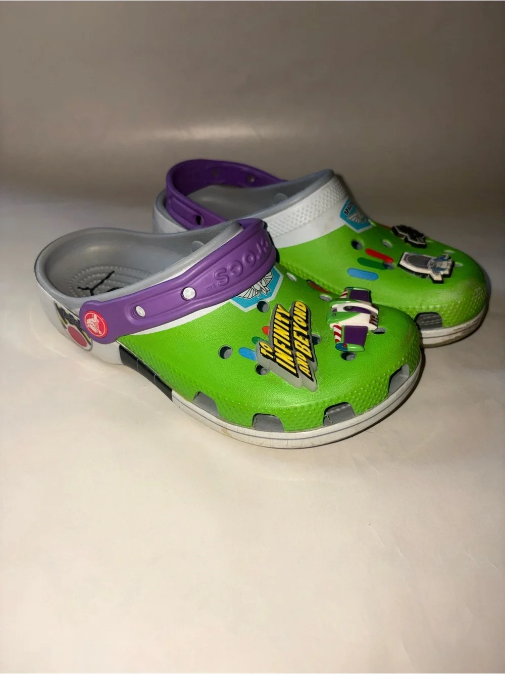 CROCS Buzz Lightyear. Size J3.